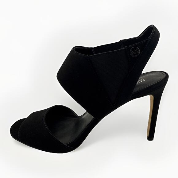 Michael Kors Women's Marti Dress Sandals Black Suede Size 8 NWB